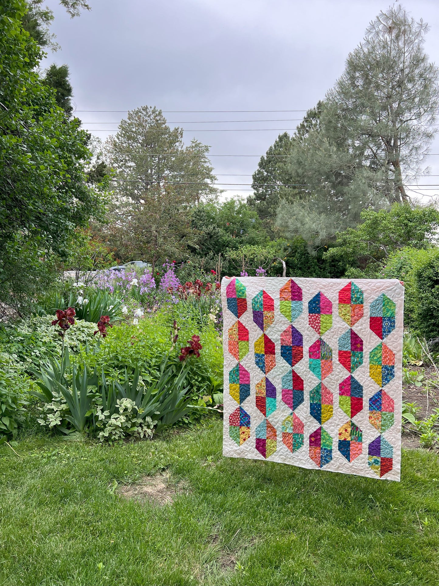 Jewels Scrap Quilt Pattern in Multiple Sizes