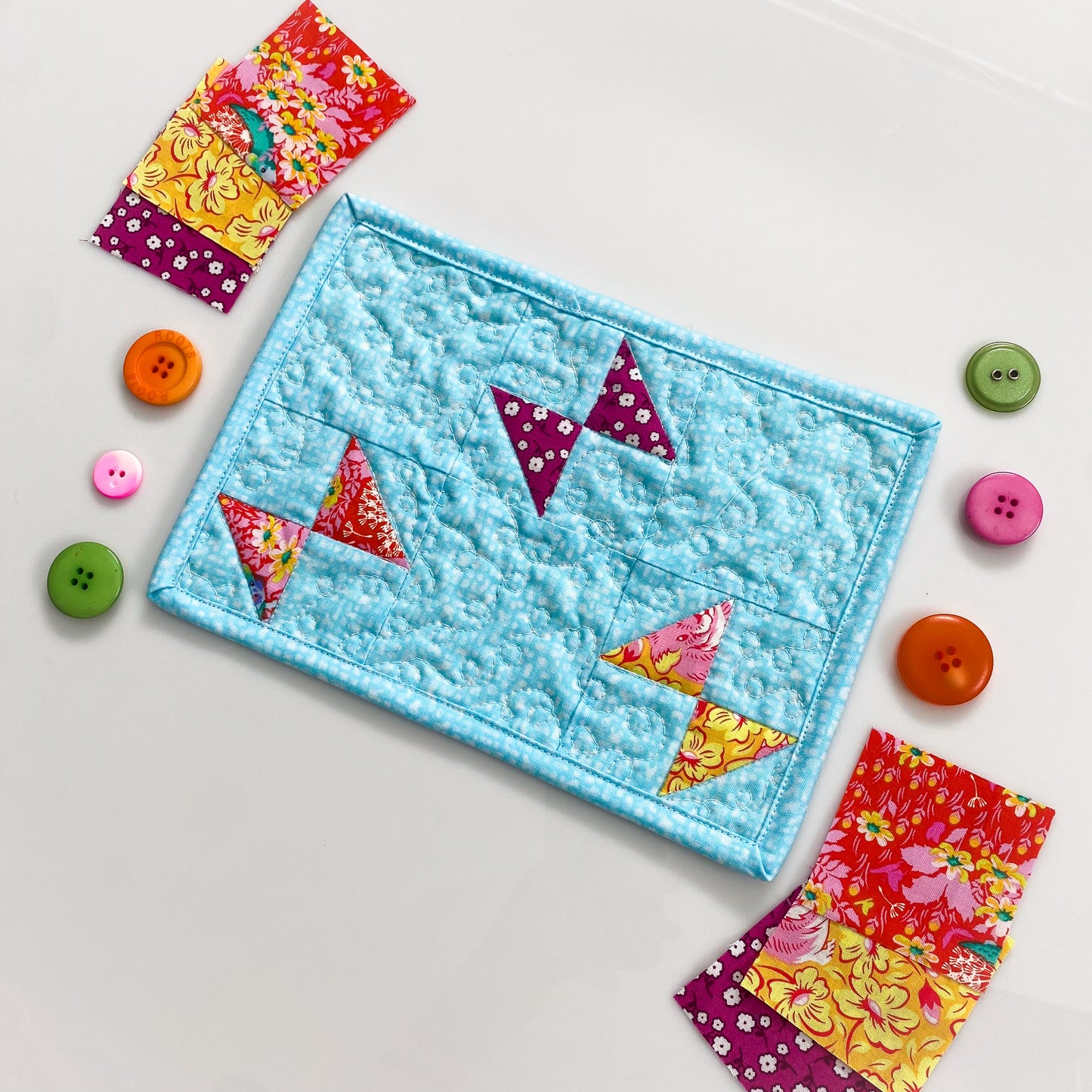 Butterfly Mug Rug Kit