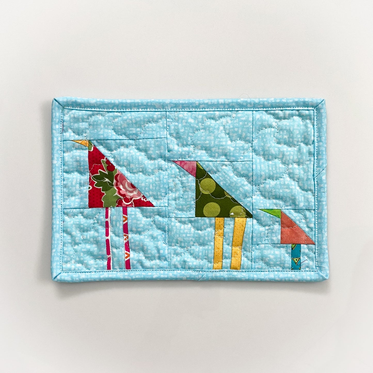 Wonky Flock of Birds Mug Rug Kit