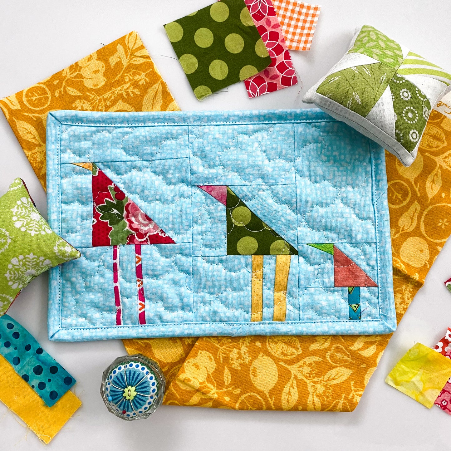 Garden Friends Mug Rug Kit Collection