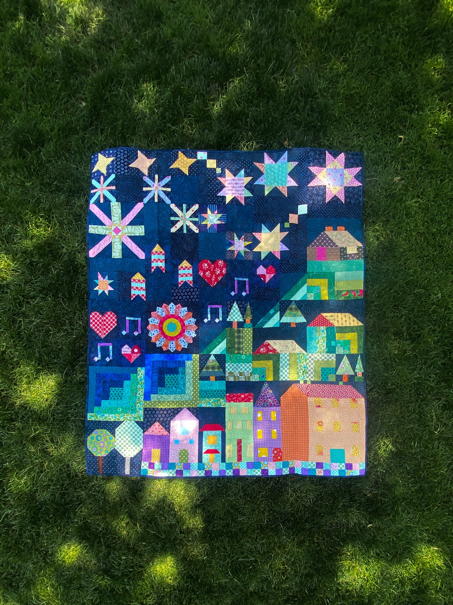 Summer Nights Sampler Quilt Pattern Booklet PDF