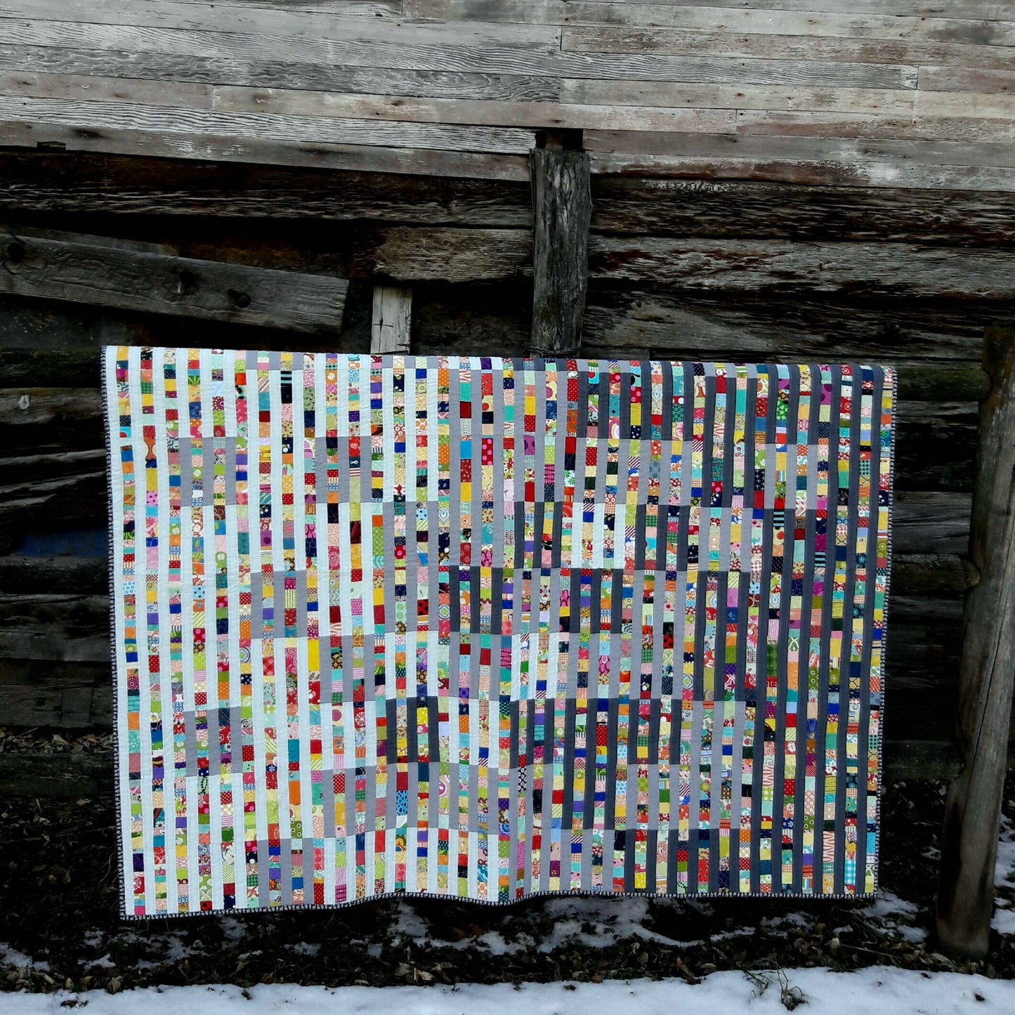 Gradation Modern Scrap Quilt Pattern