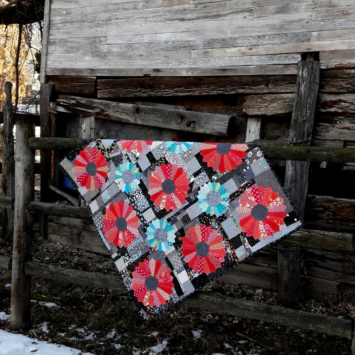 Scrappy Dresden quilt pattern