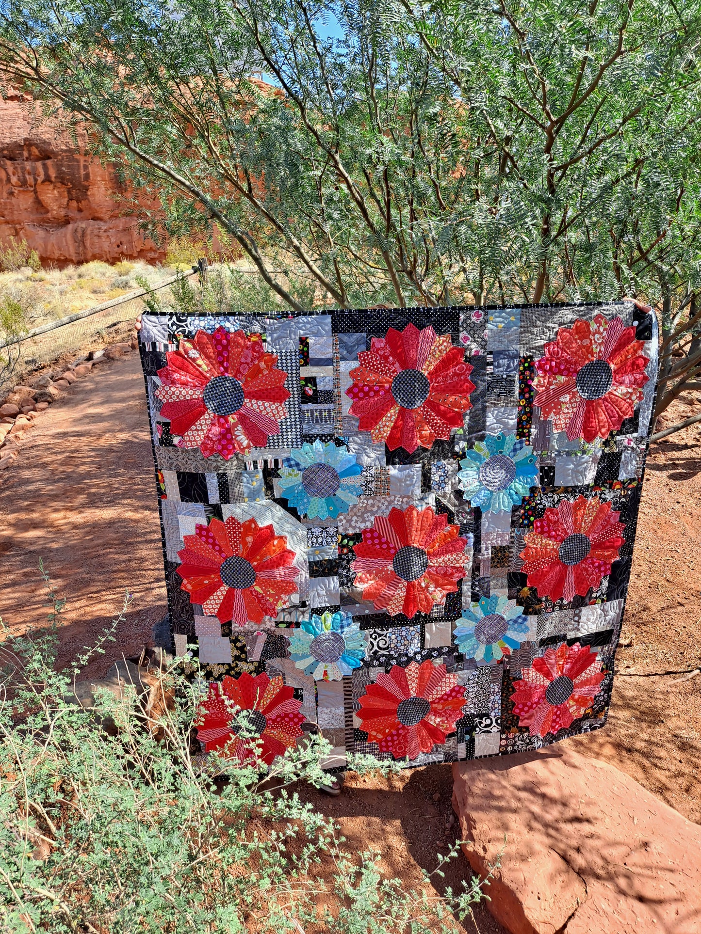 Scrappy Dresden quilt pattern