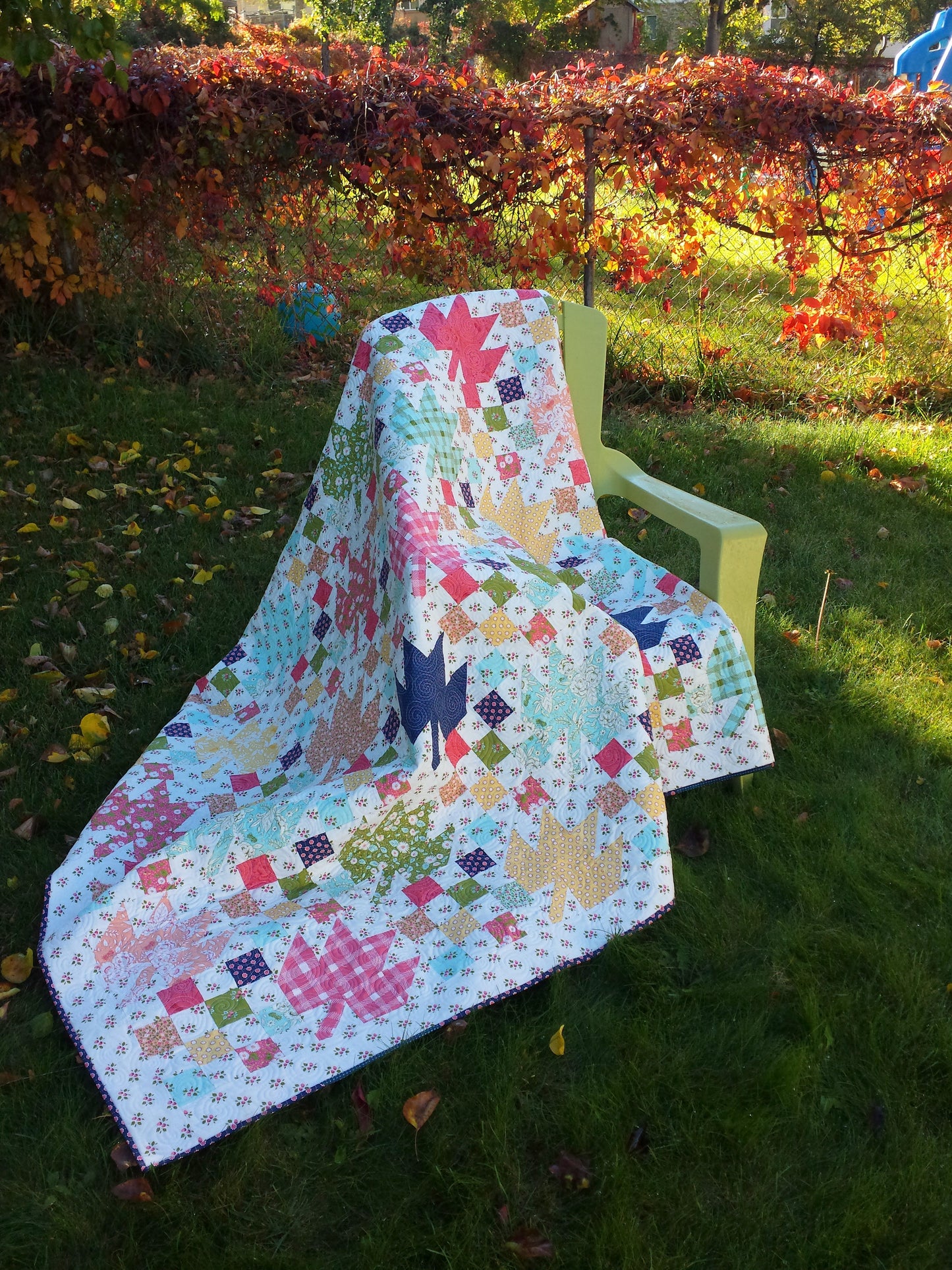 Fruition a scrap quilt pattern in multiple sizes