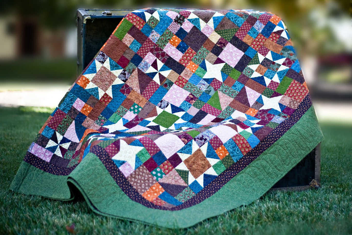 Harvest Sky scrap quilt pattern