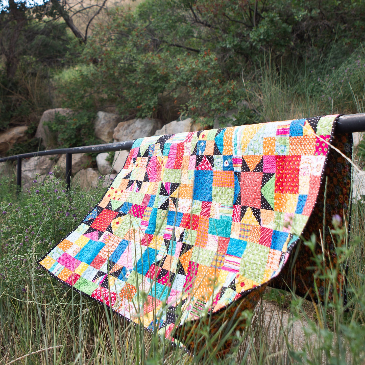 Harvest Sky scrap quilt pattern