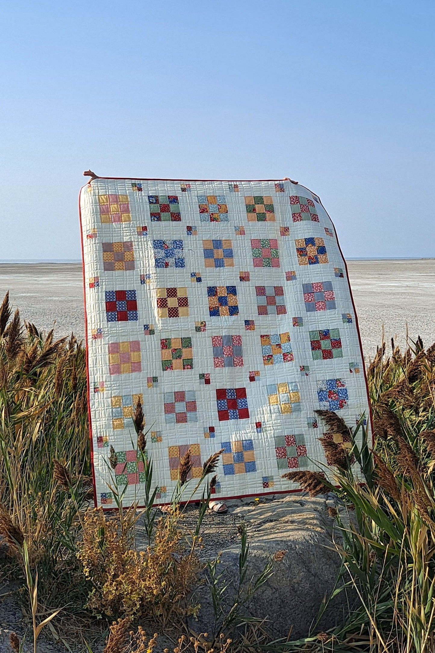 Floating Boxes a jellyroll quilt pattern