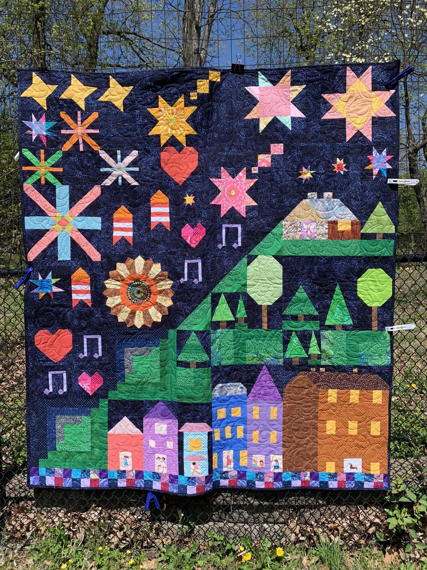Summer Nights Sampler Quilt Pattern Booklet PDF