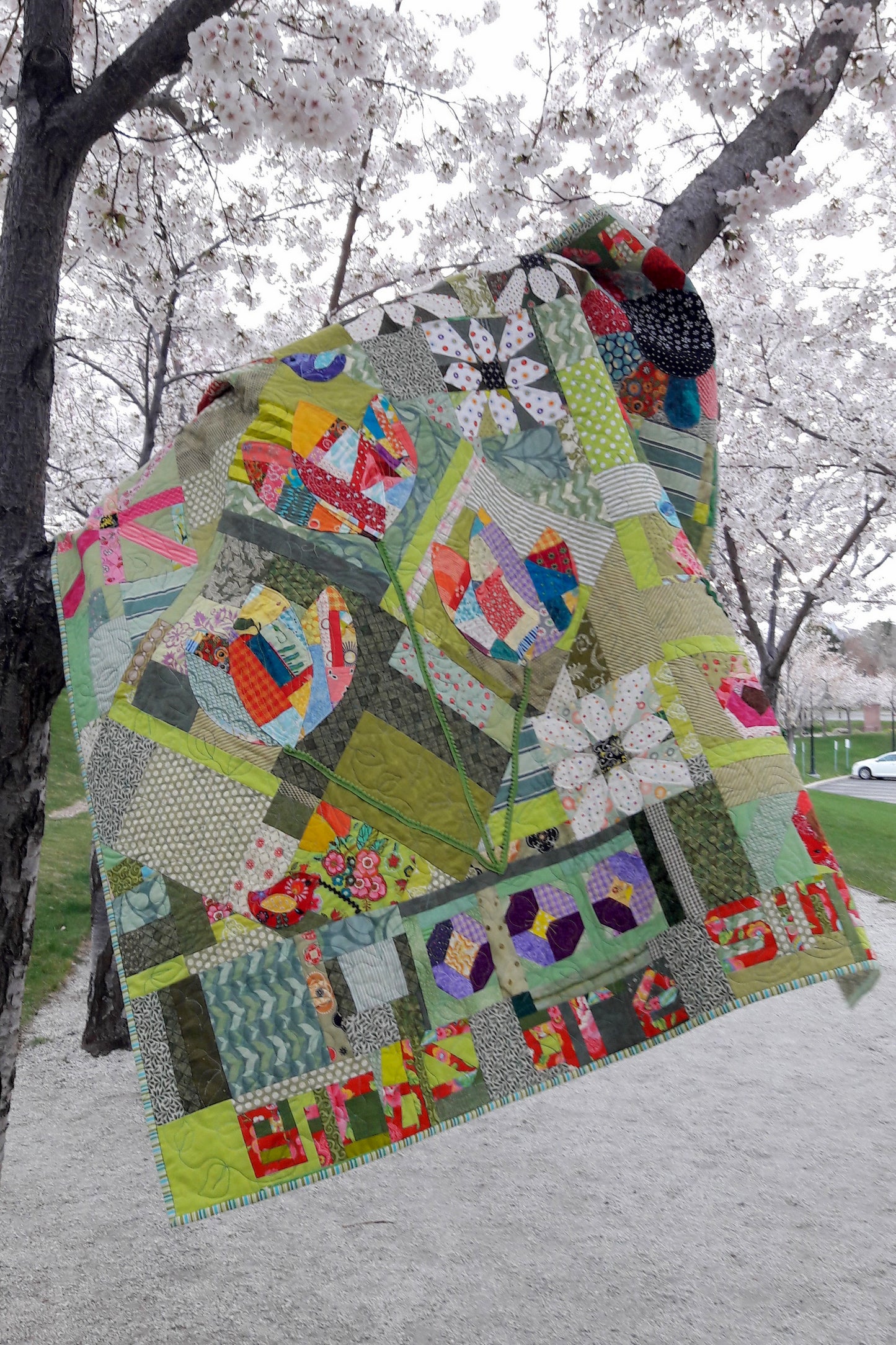 In My Garden~ scrappy, improv quilt pattern