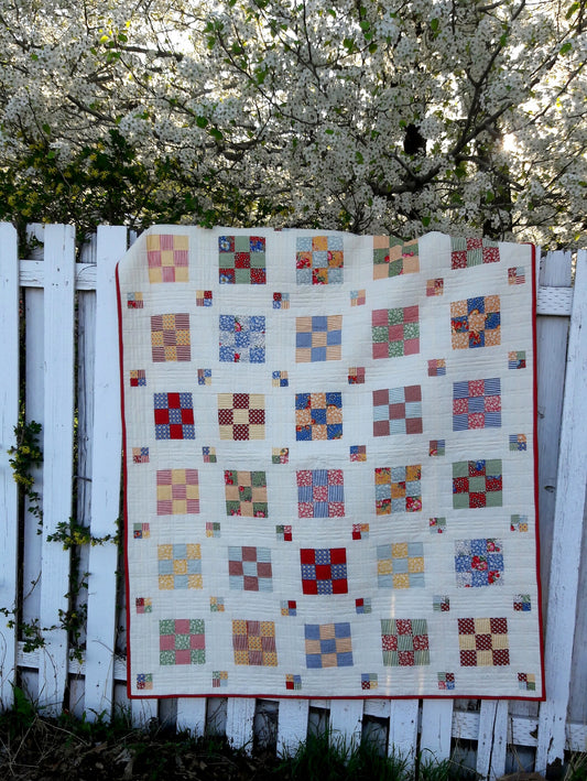 Floating Boxes a jelly roll quilt pattern