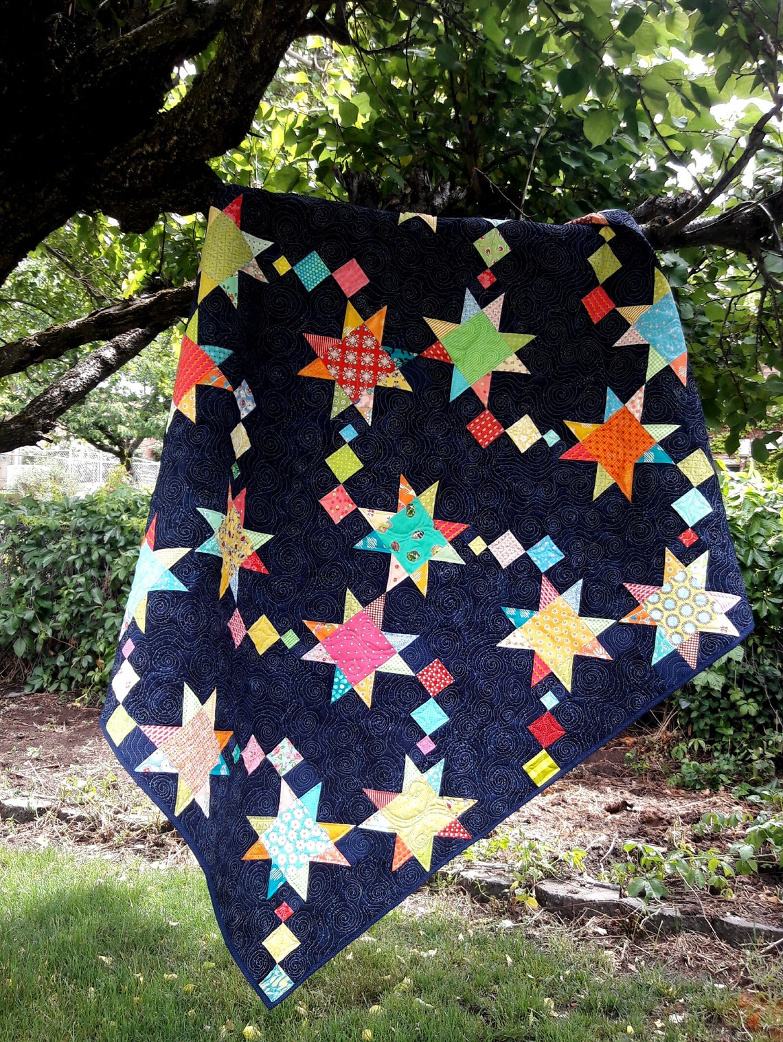 Shooting Stars PDF quilt pattern