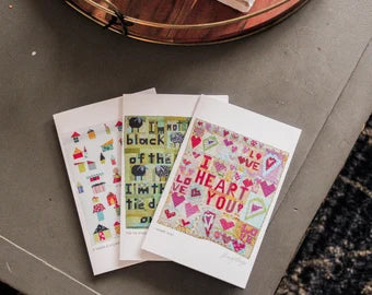 Set of three Quilt Themed Greeting cards