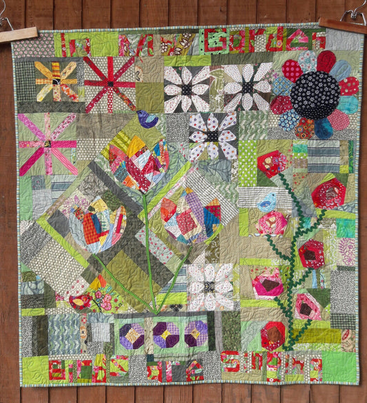 In My Garden~ scrappy, improv PDF quilt pattern